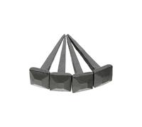 Lot de 4 clous en fer forgé à la main traditionnels à tête carrée antique rustique en fer noir 7,6 cm x 20 mm - Clous décoratifs pour meubles de porte