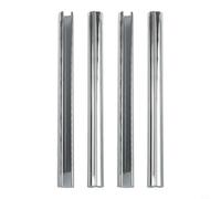 Lot de 4 colliers de radiateur à clipser de 15 mm - Noir et blanc - Pour chauffage central - 200 à 500 mm - Chromé - 200 mm