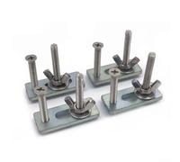 Lot de 4 colliers de serrage M6 pour routeur CNC/alliage de zinc-aluminium compatible avec les machines de gravure 3018-PRO/MX3/1810-PRO