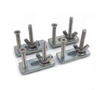 Lot de 4 colliers de serrage M6 pour routeur CNC, machines de gravure