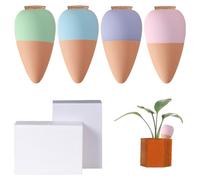 Lot de 4 cônes d'irrigation en terre cuite pour plantes, système d'arrosage goutte à goutte automatique