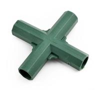 Lot de 4 connecteurs de support de serre pour auvent de jardin (croix 4 voies)