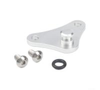 Lot de 4 coques de bloc d'accélérateur en aluminium pour Honda pour série | Support de libération d'air, couvercle de valve argenté 4 x 5 cm pour une optimisation du compartiment moteur et une