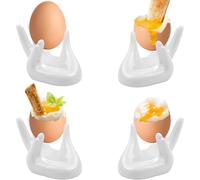 Lot de 4 coquetiers en céramique pour petit-déjeuner