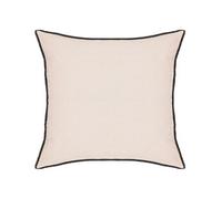 Lot de 4 coussin décoratif déhoussable en lin et coton coloris rose - Longueur 45 x Profondeur 12 x Hauteur 45 cm --