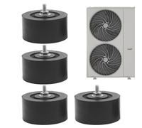 Lot de 4 coussinets d'isolation des vibrations pour climatiseur | Tapis de réduction du bruit pour climatiseur, maison, école, appartement, restaurant, café, magasin, techniciens