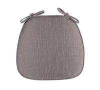 Lot de 4 coussins de chaise de cuisine en mousse à mémoire de forme avec attaches, coussins de siège gris pour plus de confort et de style, améliorez votre expérience culinaire