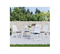 vidaXL Coussins de chaise de jardin lot de 4 motif à carreaux noir