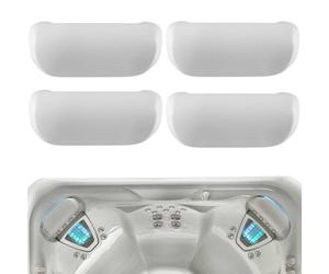 Lot de 4 coussins de nuque de rechange 77228 1411501 pour spa Hot Spring Highlife Collection 2014 et actuels, repose-tête de spa gris froid
