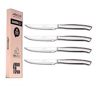 Lot de 4 couteaux à viande Arcos en acier inoxydable. Emballage écologique.