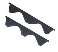 Lot de 4 couvre-joints rétractables en acier inoxydable pour combler les espaces entre les appareils de cuisine et les bords de comptoir (noir)