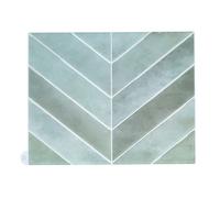 Lot De 4 Crédences Adhésives - Je Cherche Une Idee - Chevron - Souple - Vert