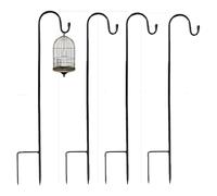 Lot de 4 Crochets de Berger de Jardin,Bâton de Lanterne, en métal,Amovible
