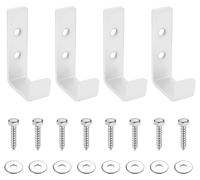 Lot de 4 crochets muraux pour garage, crochets à forte charge, supports muraux à visser, crochets en J universels pour suspendre divers objets, crochets pour outils et échelles, pour garage et tuyau d