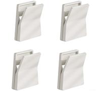 Lot de 4 crochets pour gants de cuisine, gants de vaisselle, pinces de rangement en caoutchouc (blanc)