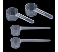 Lot de 4 cuillères doseuses transparentes avec graduation de 5 g et 10 g - Pâtisserie - Doseuses gramme