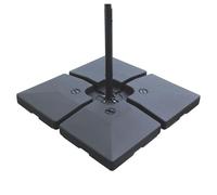 Lot De 4 Dalles Carrées Crozon Noir