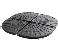 Lot de 4 dalles de parasol lestées - Oviala Solys