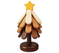 Lot de 4 dessous de plat en bois - Support de casserole avec socle | Lot de 4 nappes pliables et antidérapantes pour comptoir de cuisine, pique-nique en plein air, repas festifs et cuisine quotidienne