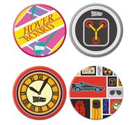 RETOUR VERS LE FUTUR-SET DE 4 SOUS-VERRES EN CERAMIQUE G