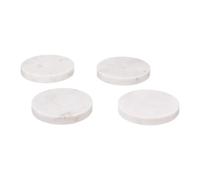 Lot de 4 Dessous de Verre Sublima 10cm Blanc