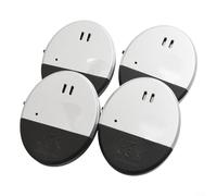 Lot de 4 détecteurs de vibrations 130 dB - Sirène antivol pour fenêtres, portes, vélos - Détecteur de bris de verre sans fil avec télécommande - Sensibilité réglable