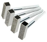 Lot de 4 disques abrasifs diamantés pour le meulage et l'ébavurage - diamètre 45 x 10 mm