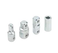 Lot de 4 douilles à cliquet et réducteur de douille | Cet ensemble de 4 convertisseurs en acier au chrome vanadium permet une commutation fluide entre différentes tailles