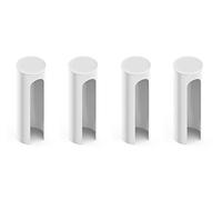 Lot de 4 douilles en plastique blanc pour charnière de porte Ø 15 mm