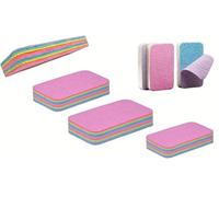 Lot De 4 Éponges Réutilisables Microfibres -12 Couches Détachables, Lavables en Machine Anti Rayures, Multi Surfaces - Éponge Maxi Absorbante pour Un Nettoyage sans Trace, Très efficaces, Dure 1an