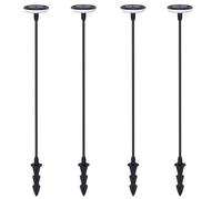 (Lot de 4) Eclairage LED 35 lm Solaire à planter Idéal illumination de composition florale - IP65