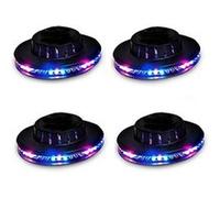 Lot de 4 Eclairages LED pour DJ - Soirée - Fête - Animation - 360 Degrés