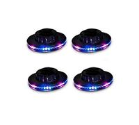 Lot de 4 Eclairages LED pour DJ - Soirée - Fête - Animation - 360 Degrés