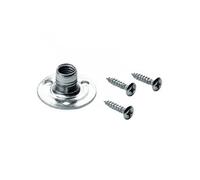 Lot de 4 embases d'assemblage acier zingué, l.10.5 mm