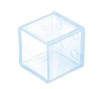 Lot de 4 embouts de protection en caoutchouc pour pieds de meubles carrés 30 x 30 mm
