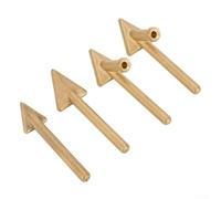 Lot de 4 embouts de rechange pour fer à souder en plastique de 80 W, buse à air chaud en acier pour réparation de pare-chocs TPO TEO PP, accessoires dorés