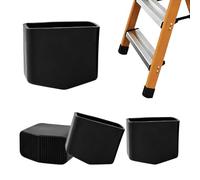 Lot de 4 embouts en caoutchouc antidérapants pour pieds d'échelle | Protections en caoutchouc antidérapantes universelles, protection antidérapante et de sol, pour échelles télescopiques