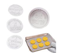 Lot de 4 emporte-pièces de Noël en forme de bonhomme en d'épices | Emporte-pièces et tampons pour boulangerie, après-midi de loisirs, réunions de famille, fêtes, gâteaux, desserts
