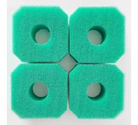 Lot de 4 éponges filtrantes de rechange P6653 pour Lay-Z-Spa, réutilisables et lavables en mousse verte pour pompe de filtre de spa gonflable