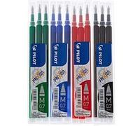 Lot de 4 étuis de 3 recharges FriXion pointe 0,7mm assortiment classique Pilot G