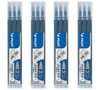 Lot de 4 étuis de 3 recharges FriXion pointe 0,7mm bleu nuit Pilot G