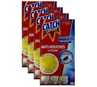 Lot de 4 Etuis de 6 Stickers Anti-Mouches Décoratifs jaunes sans odeur