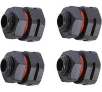 Lot de 4 évents de reniflard industriels IP68 - Valve d'égalisation de pression M12 x 1,5, contrôle de l'humidité à double port pour armoires électriques