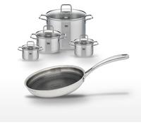 Lot de 4 Faitouts Elo Relief Evolution et Poêle 28 cm
