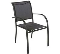 Lot De 4 Fauteuils De Jardin En Texaline Piazza Gris Anthracite/Graphite Multicolore