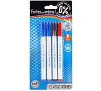 Lot De 4 Feutres Effaçables 3 Mm 0% Alcool - Ulmann G