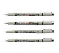 Lot De 4 Feutres Pigma Micron 003 Et 005 Sakura Pointe Extra Fine Noir