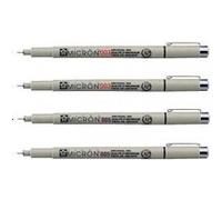 Lot de 4 feutres Pigma Micron 003 et 005 Sakura pointe extra fine noir G