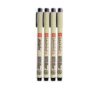 Lot De 4 Feutres Sakura Pigma Micron Brush Graphic 01 02 03 Coloris Noir