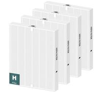 Lot de 4 filtres de rechange H 116130 pour purificateur d'air Winix PlasmaWave 5500 5500-2 AM80, compatible avec filtre Winix H, filtre haute efficacité pour maison, chambre à coucher, grande pièce
